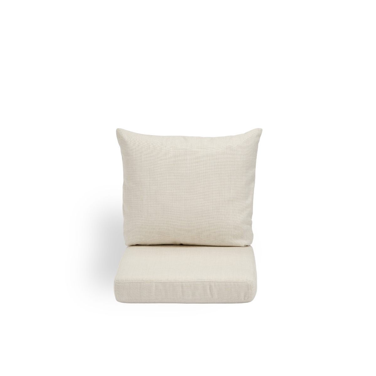 Bild von Seat- and back cushion | Donatello Lounge Chair präsentiert mit beigefarbenem Stoff