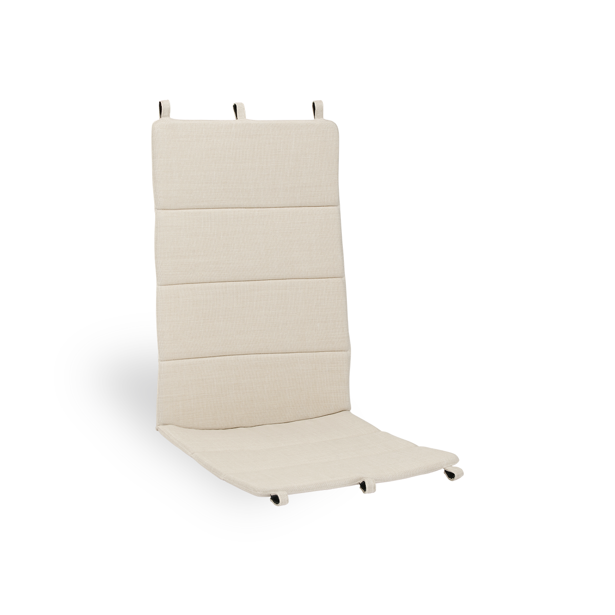 Bild von Seat- and back cushion | Paris Lounge Chair präsentiert mit beigefarbenem Stoff
