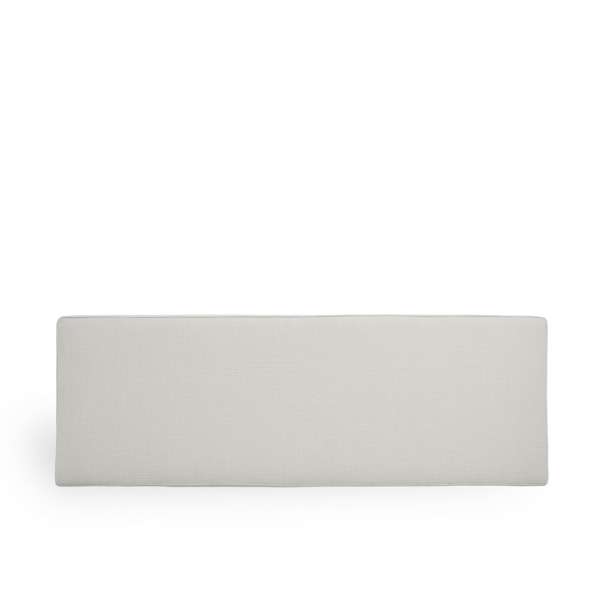 Bild von Seat cushion | St Catherine Exterior Teak Bench präsentiert mit weißem Stoff