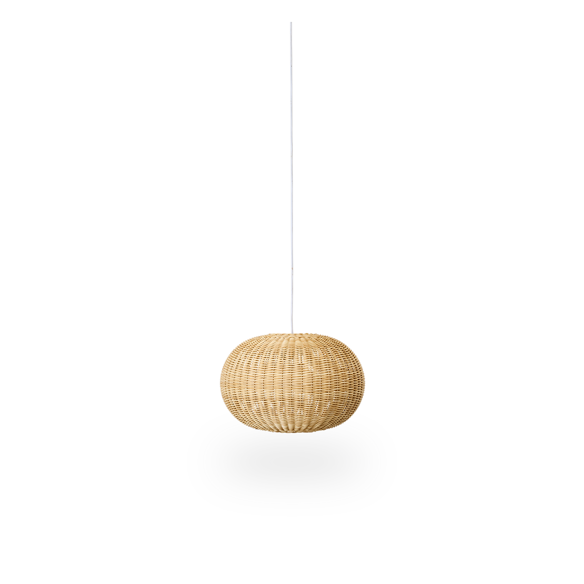 Tangelo Outdoor-Lampenschirm, entworfen von Darcy Clarke, Größe Small, Ø37 cm. Handgefertigt aus wetterfestem ArtFibre mit innerem Stahlrahmen für gutes Gewicht und Stabilität.