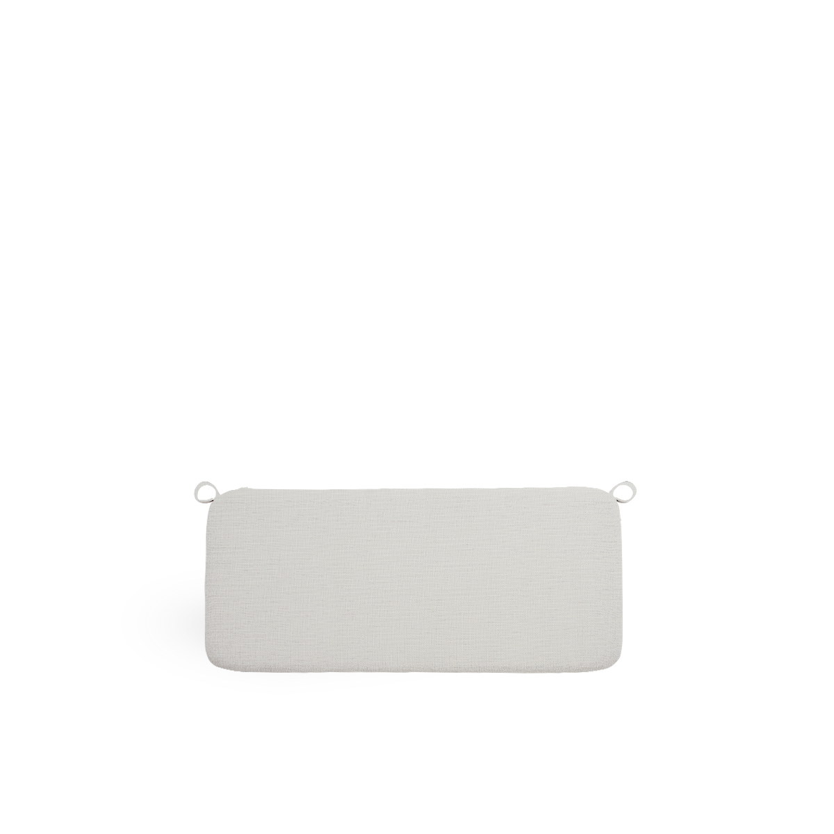 Bild von Seat cushion | Bistro Exterior Bench präsentiert mit weißem Stoff
