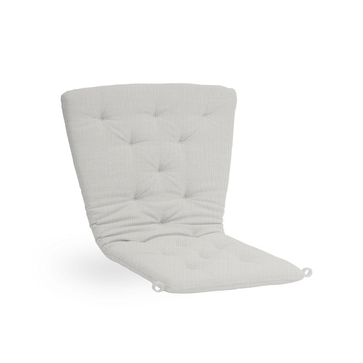 Bild von Seat- and back cushion | Teddy Exterior Lounge Chair präsentiert mit weißem Stoff