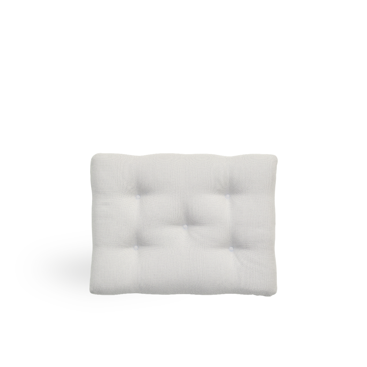 Bild von Seat cushion | Teddy Exterior Footstool präsentiert mit weißem Stoff