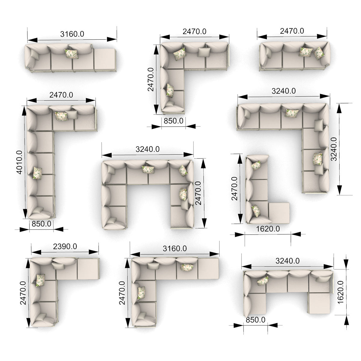Maggie Sofa | Hocker Modul