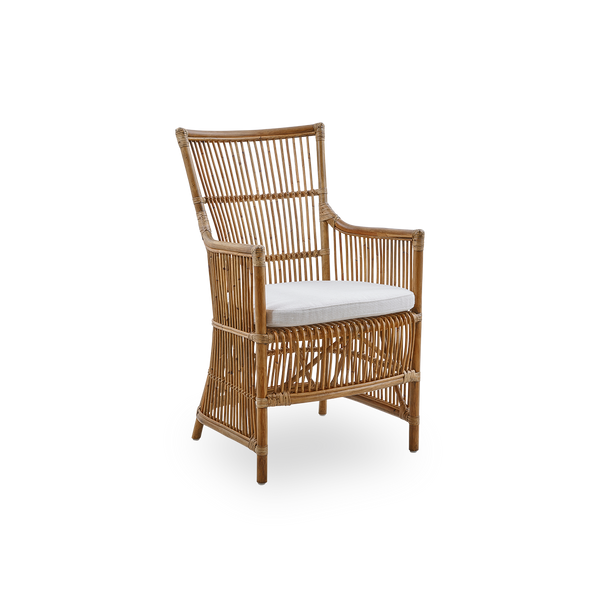 Dies ist ein Nahaufnahmebild von Davinci Dining Chair in antique rattan.