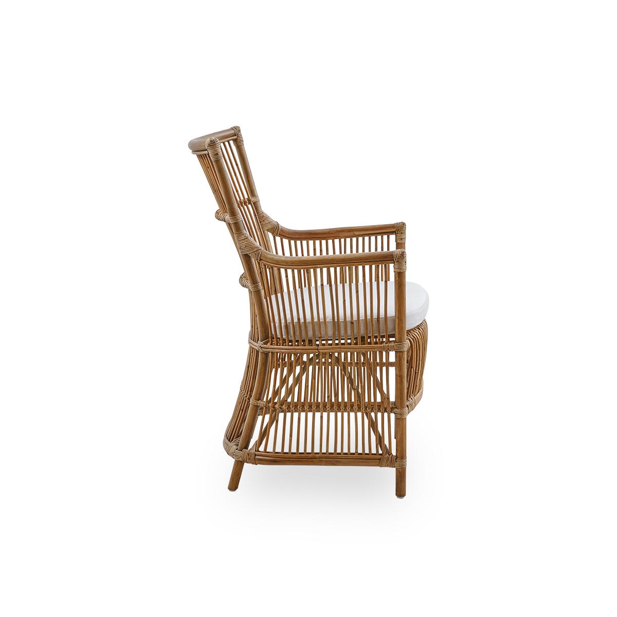 Dies ist ein Nahaufnahmebild von Davinci Dining Chair in antique rattan.