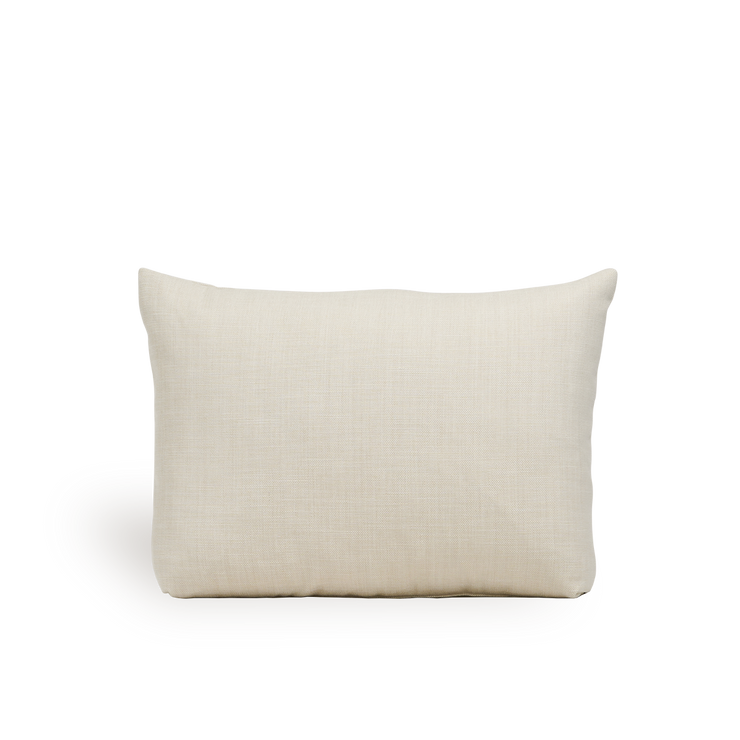 Bild von Back cushion | Caroline Lounge Chair präsentiert mit beigefarbenem Stoff