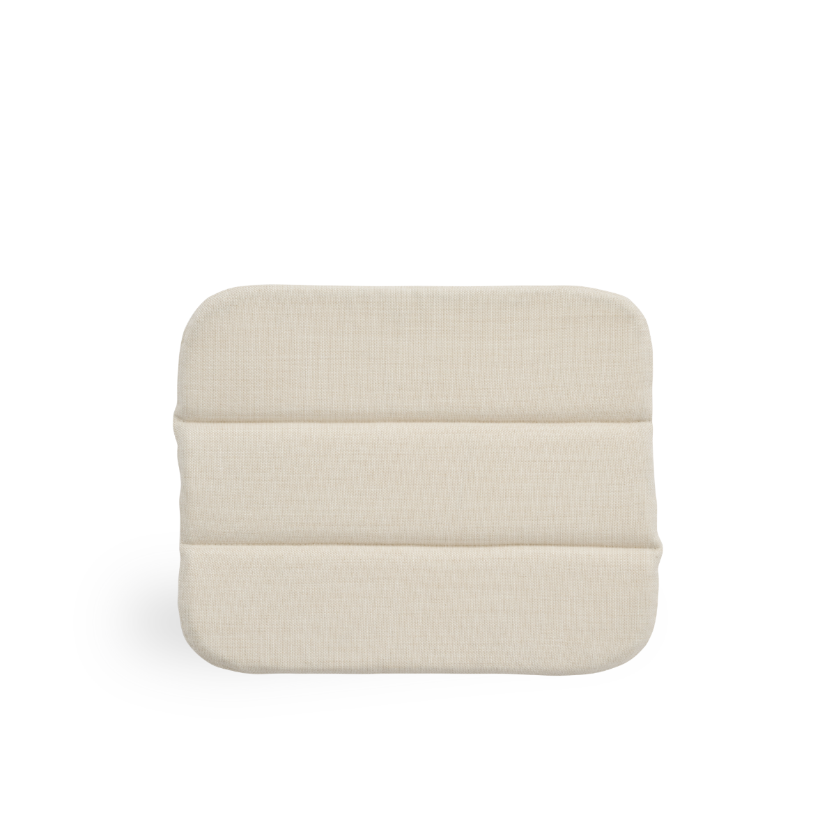 Bild von Seat cushion | Monet Footstool präsentiert mit beigefarbenem Stoff