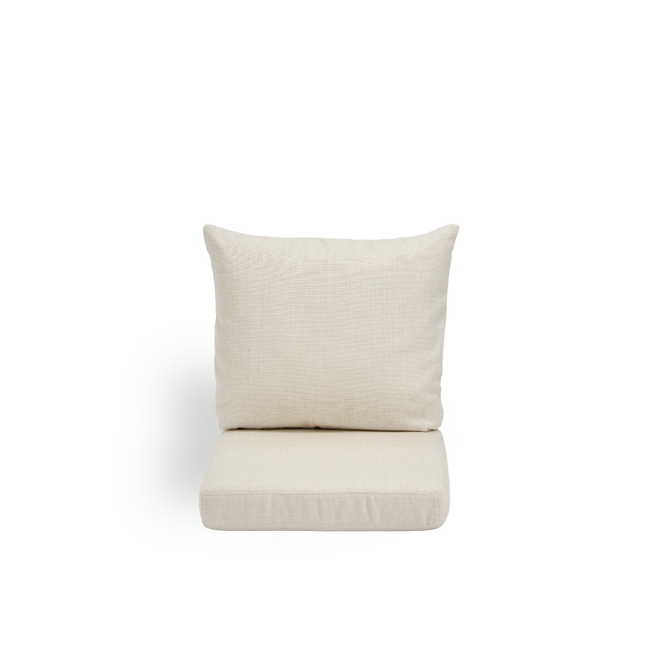 Bild von Seat- and back cushion | Donatello Lounge Chair präsentiert mit beigefarbenem Stoff