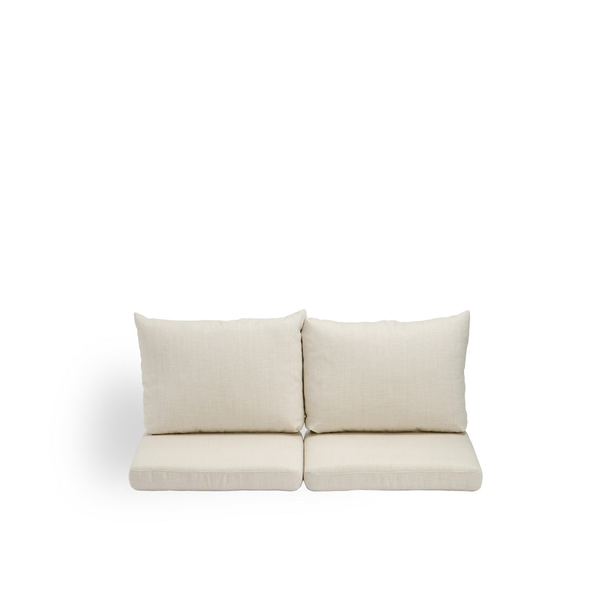 Bild von Seat- and back cushions | Donatello 2-seater Sofa präsentiert mit beigefarbenem Stoff