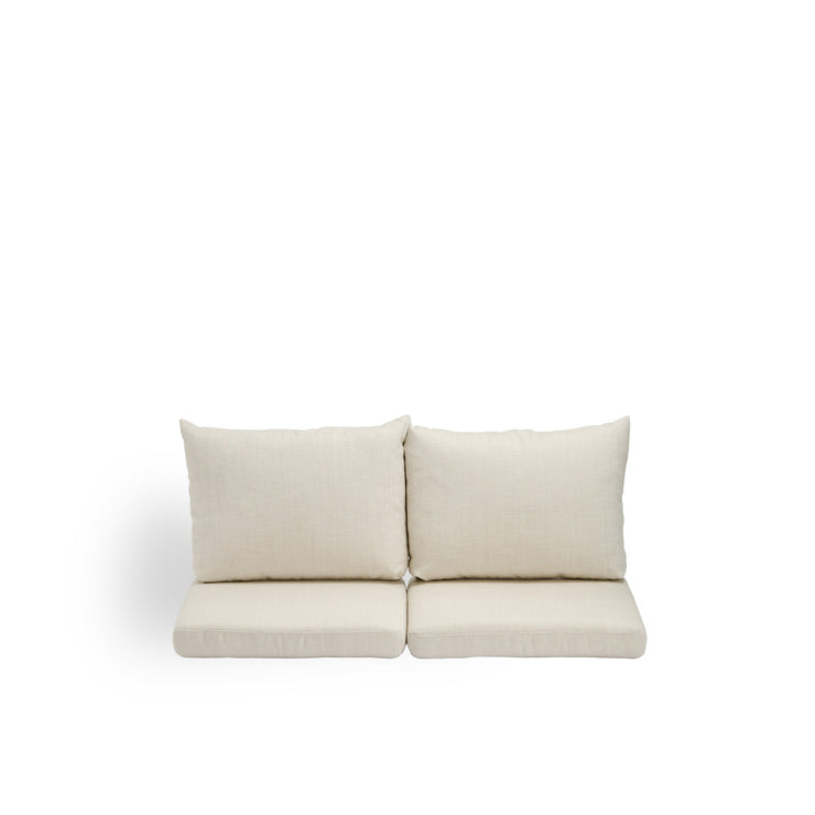 Bild von Seat- and back cushions | Donatello 2-seater Sofa präsentiert mit beigefarbenem Stoff
