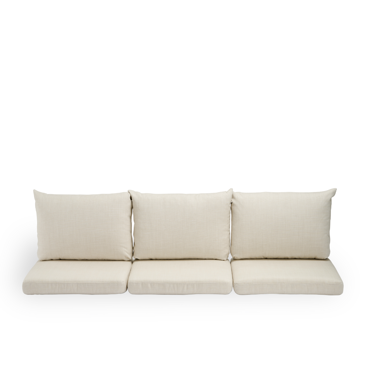 Bild von Seat- and back cushions | Donatello 3-seater Sofa präsentiert mit beigefarbenem Stoff