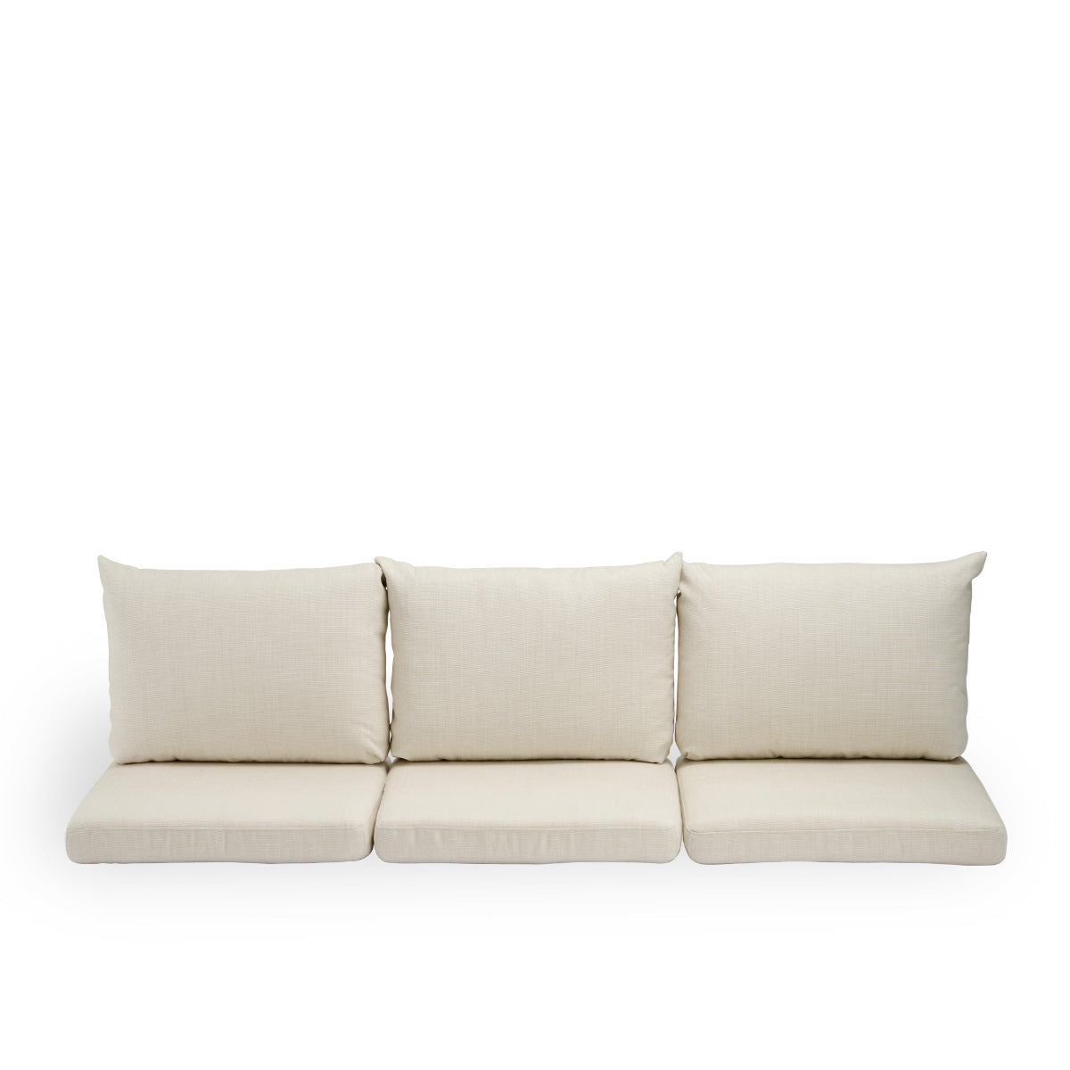 Bild von Seat- and back cushions | Donatello 3-seater Sofa präsentiert mit beigefarbenem Stoff