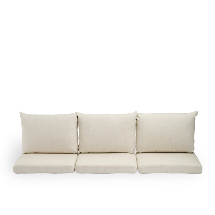 Bild von Seat- and back cushions | Donatello 3-seater Sofa präsentiert mit beigefarbenem Stoff