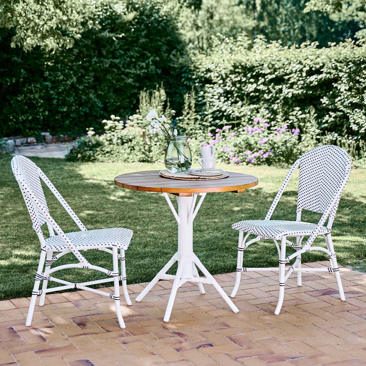 Nicole Café Tisch | Teak Ø80 cm