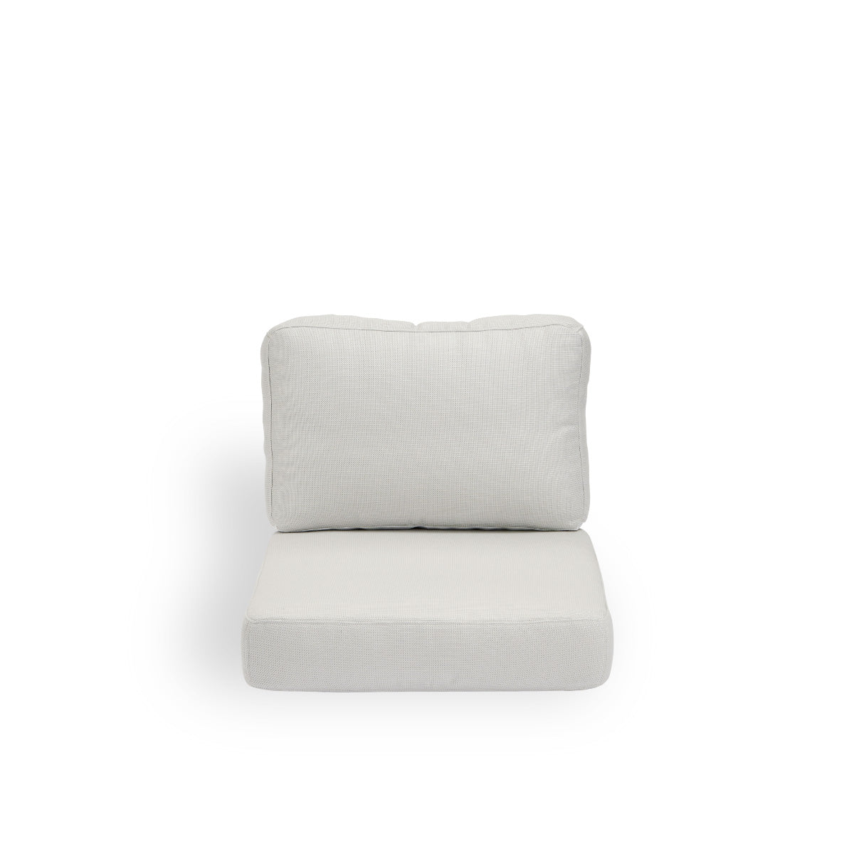Bild von Seat- and back cushion | Carrie Exterior Lounge Chair präsentiert mit weißem Stoff