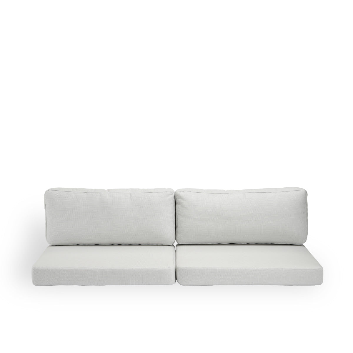 Bild von Seat- and back cushion | Carrie Exterior Sofa präsentiert mit weißem Stoff