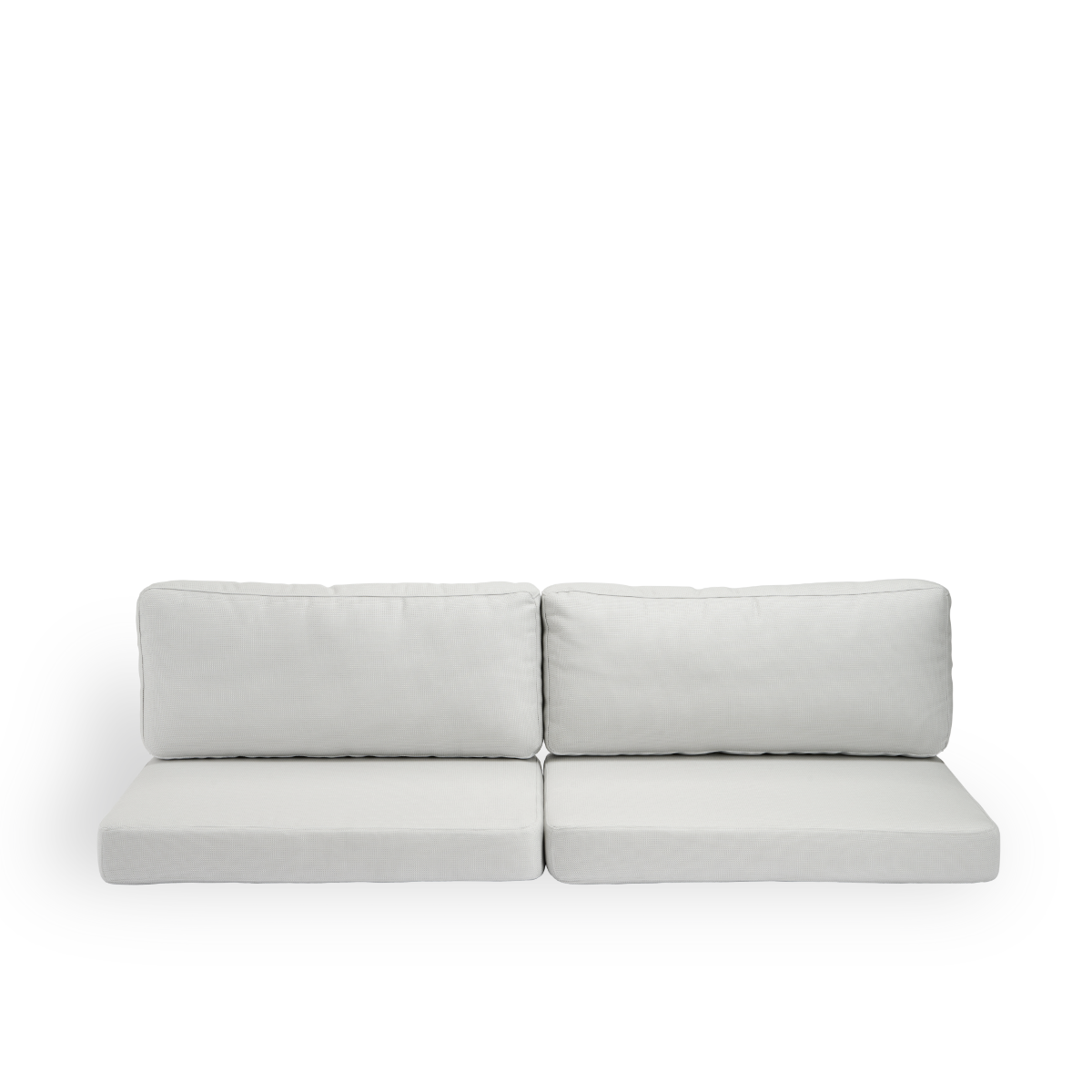 Bild von Seat- and back cushion | Carrie Exterior Sofa präsentiert mit weißem Stoff