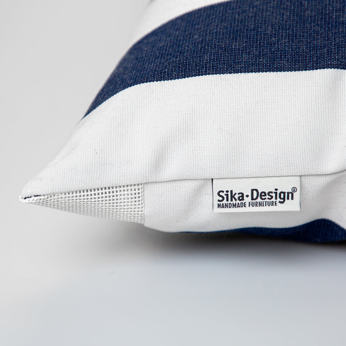 55X35 Kissen Exterior | A681 Navy &amp; White