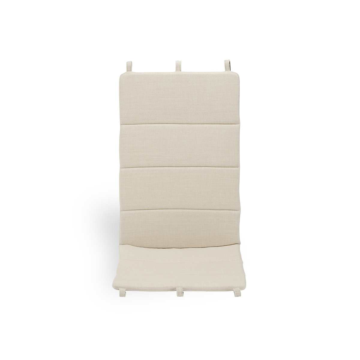 Bild von Seat- and back cushion | Paris Lounge Chair präsentiert mit beigefarbenem Stoff