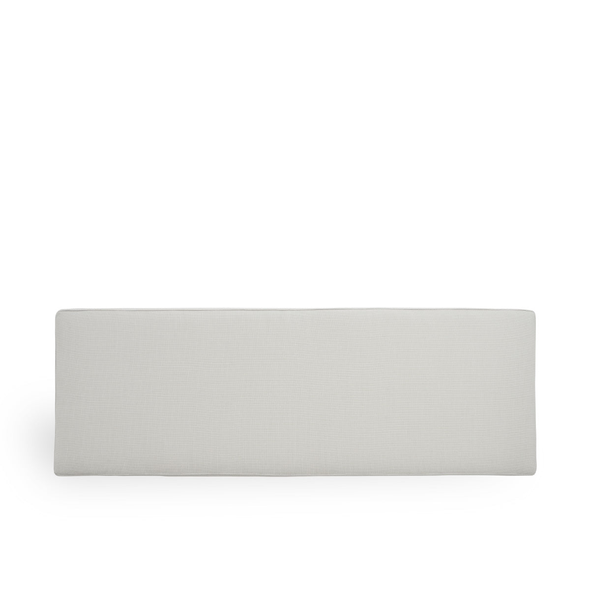 Bild von Seat cushion | St Catherine Exterior Teak Bench präsentiert mit weißem Stoff