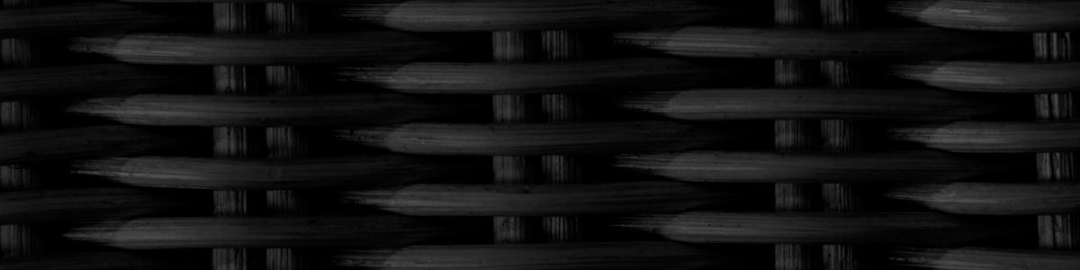 Black core weave Rattan frame — Sonderfarbenmuster für Sika-Design-Möbel