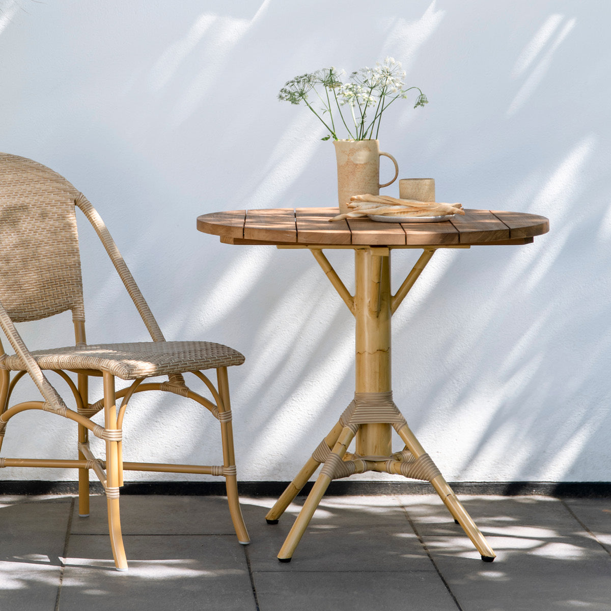 Nicole Café Tisch | Teak Ø80 cm