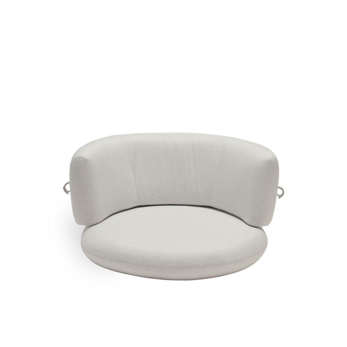 Bild von Seat- and back cushion | Coco Exterior Lounge Chair präsentiert mit weißem Stoff