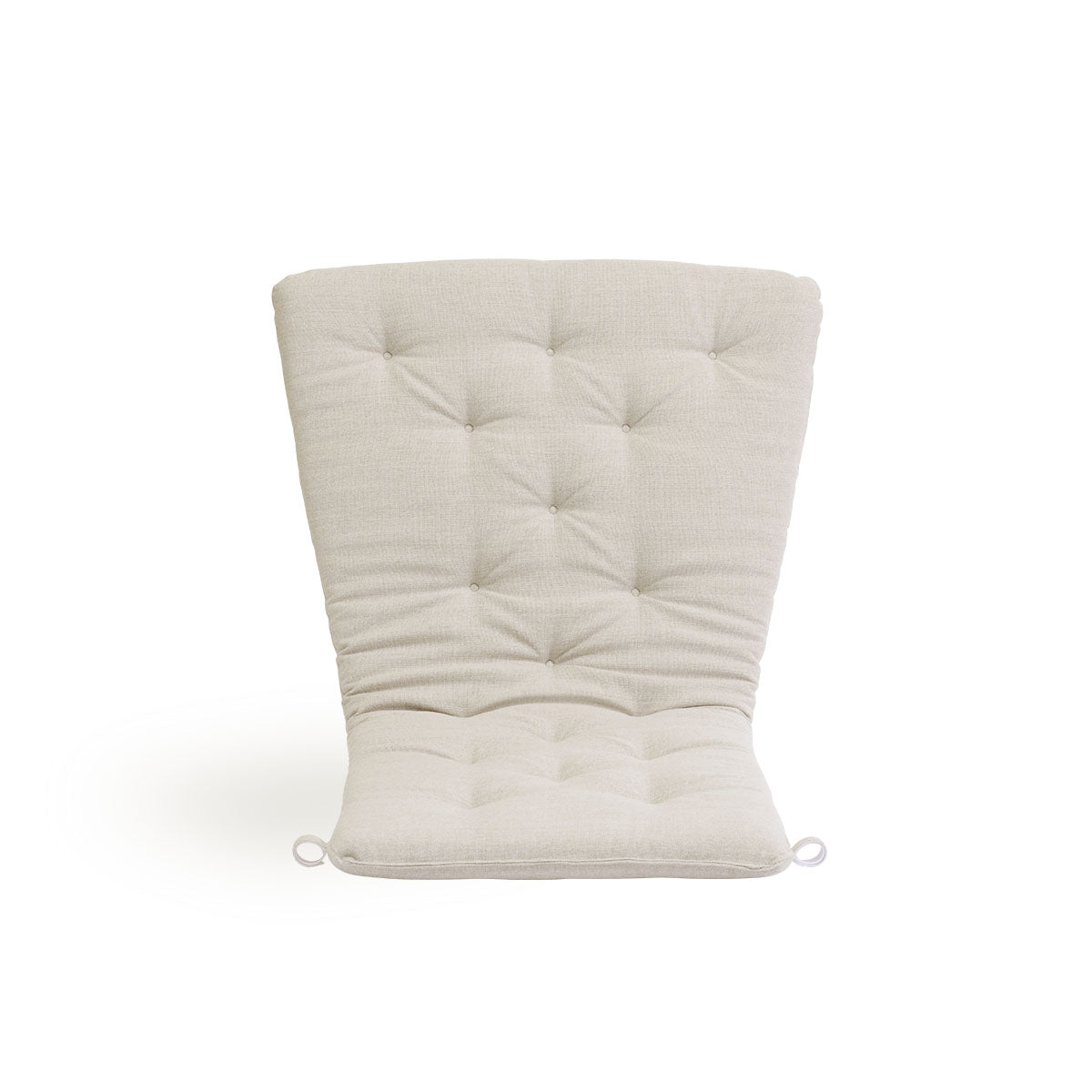 Bild von Seat- and back cushion | Teddy Lounge Chair präsentiert mit beigefarbenem Stoff