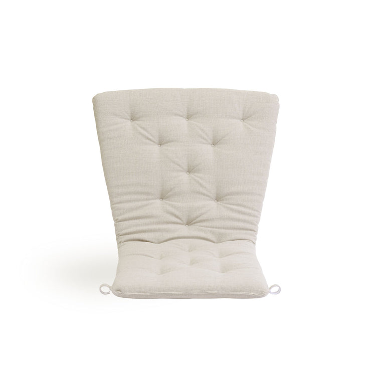 Bild von Seat- and back cushion | Teddy Lounge Chair präsentiert mit beigefarbenem Stoff