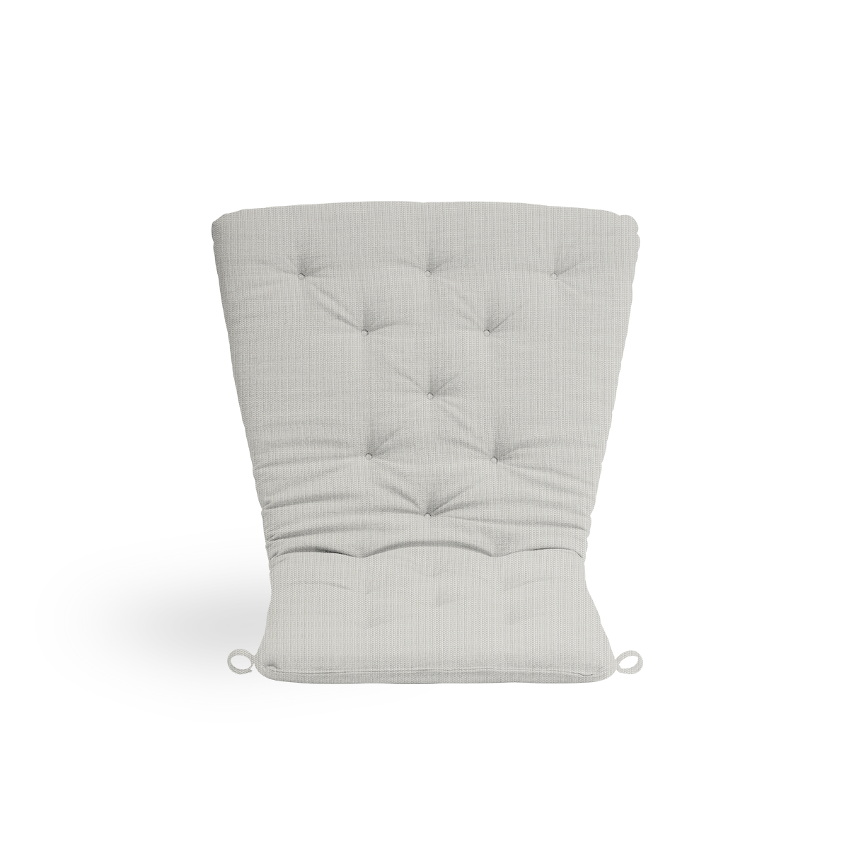 Bild von Seat- and back cushion | Teddy Exterior Lounge Chair präsentiert mit weißem Stoff