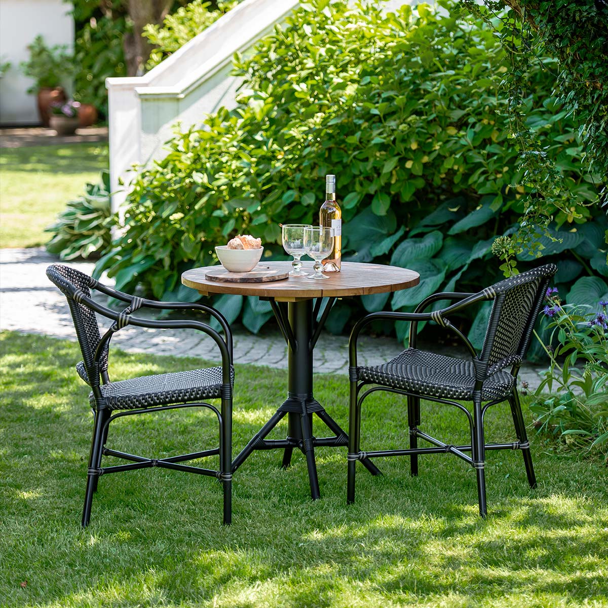 Nicole Café Tisch | Teak Ø80 cm